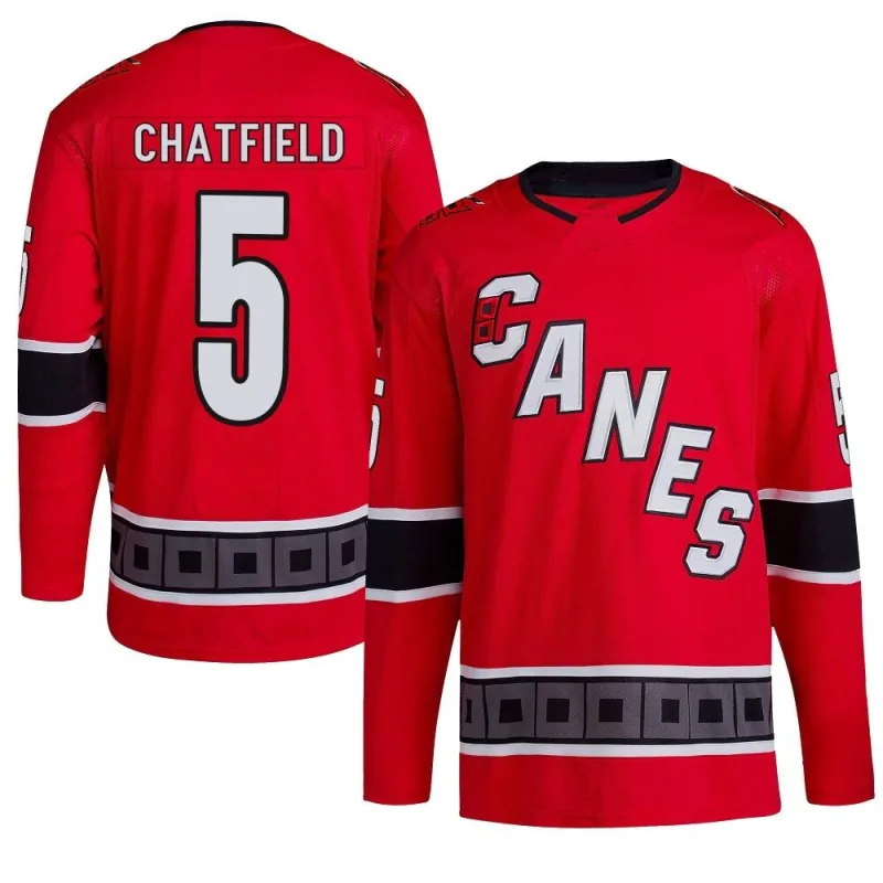 Men's Jalen Chatfield Carolina Hurricanes Authentic Hockey Fights Cancer  Jersey - Carolina Store